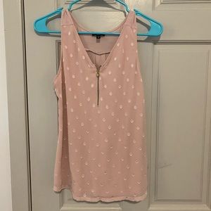 Women’s EXPRESS front zip pink top xs